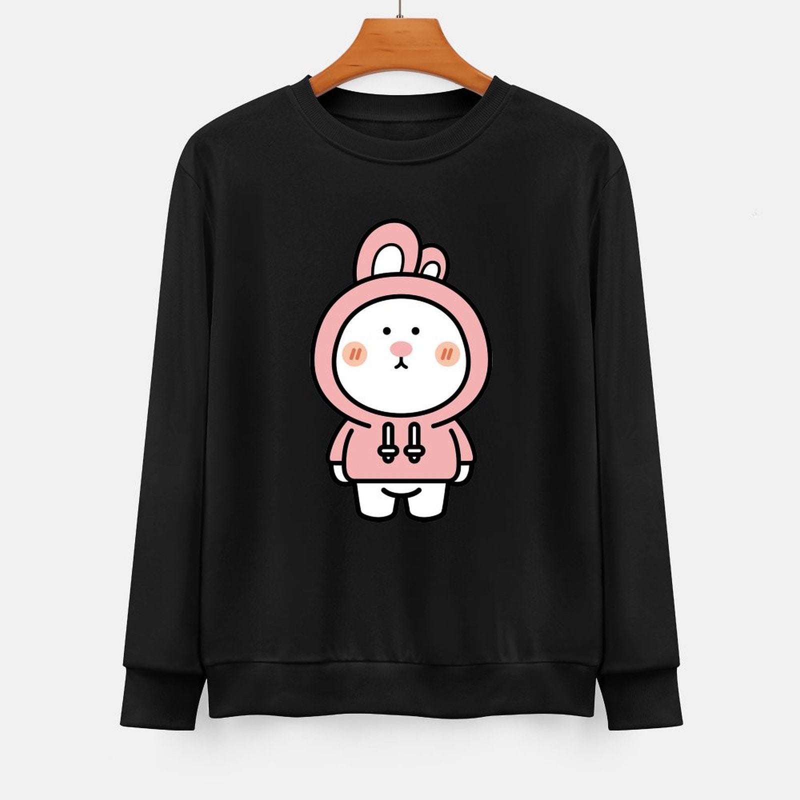 Front Patterned Long Sleeve TopComfortFit Retro